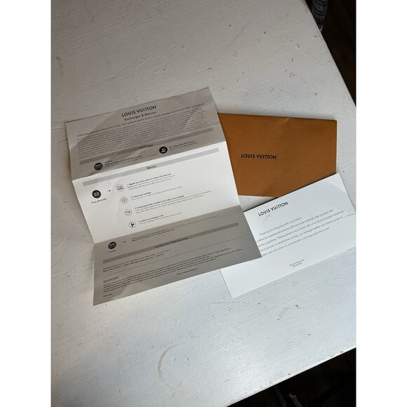 Louis Vuitton Authentic Envelope Receipt Holder 8.75 X 4.5 - Picture 1 of 11